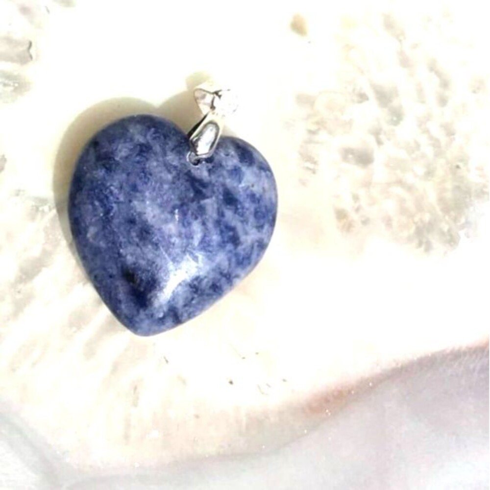 Beautiful Sodalite Heart Pendant